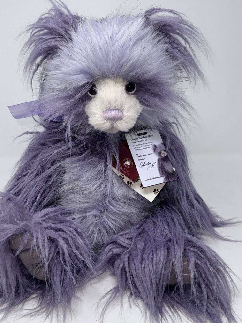Charlie Bear Of The Year 2019. CB191972A. Isabelle Lee. LE Of 5000. All Tags 19”